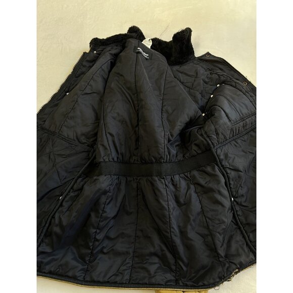 Vintage RefrigiWear Jacket Size L Yellow Parka Coat Fleece Collar Work USA - Picture 14 of 16